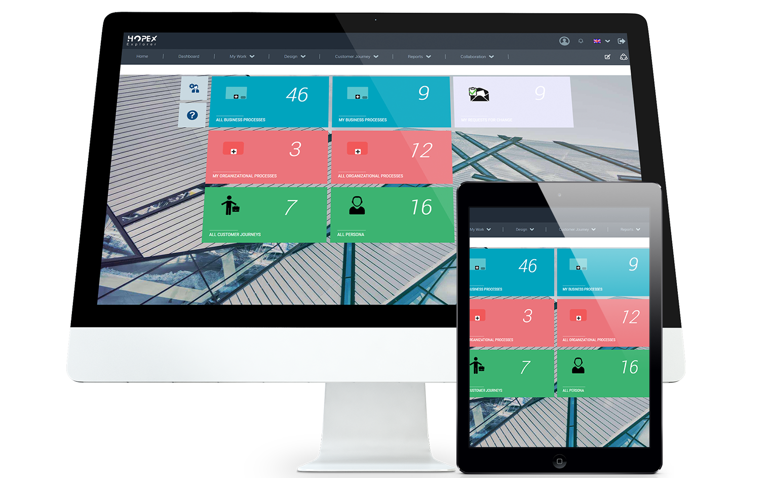 HOPEX Explorer - web based portal with collaboration tools