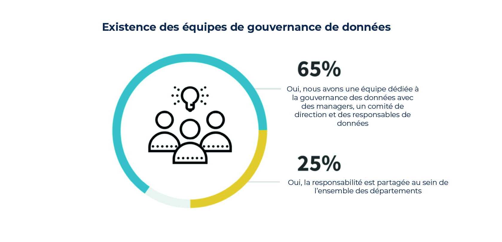 Existence des équipes de gouvernance des données au sein de l'entreprise