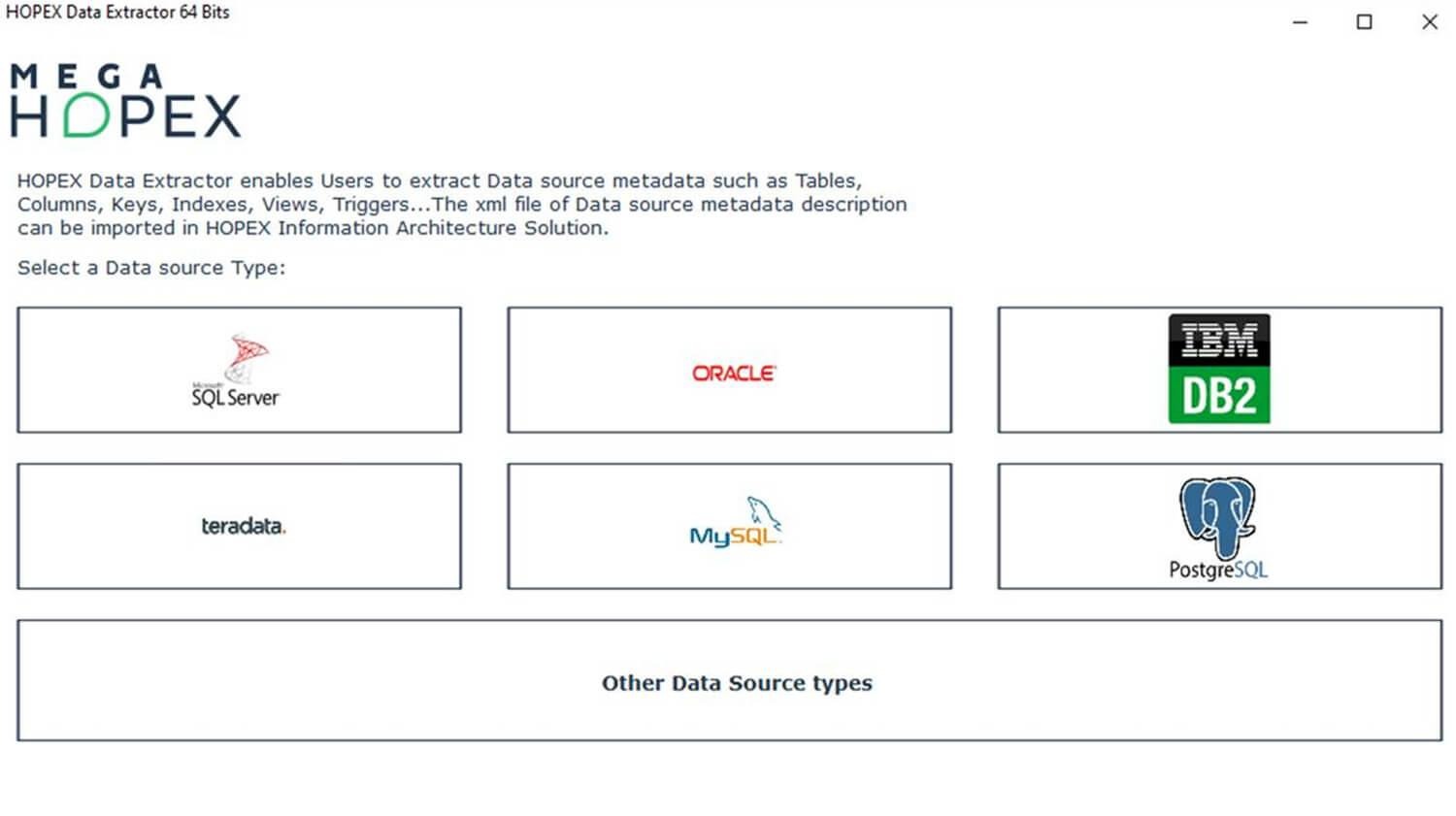 Easily create physical models from your databases