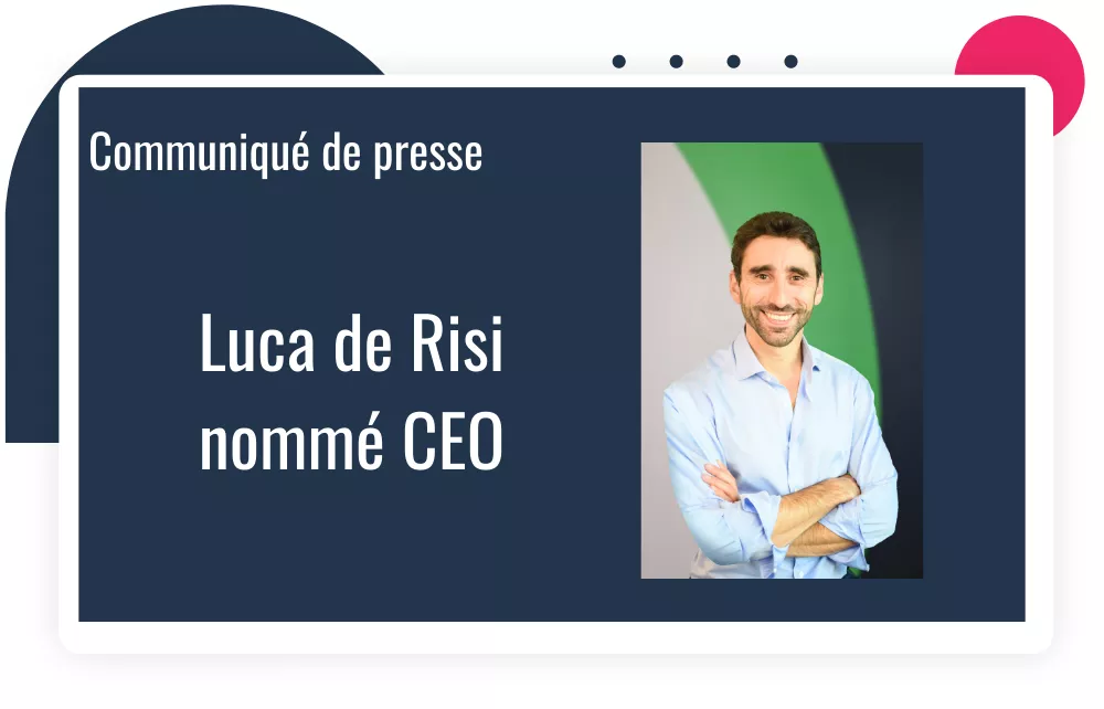 Communique presse - Luca de Risi CEO